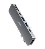  bộ chia cổng cho macbook Anker USB-C 7-in-2 USB-C PD Thunderbolt 3.0 Hub 