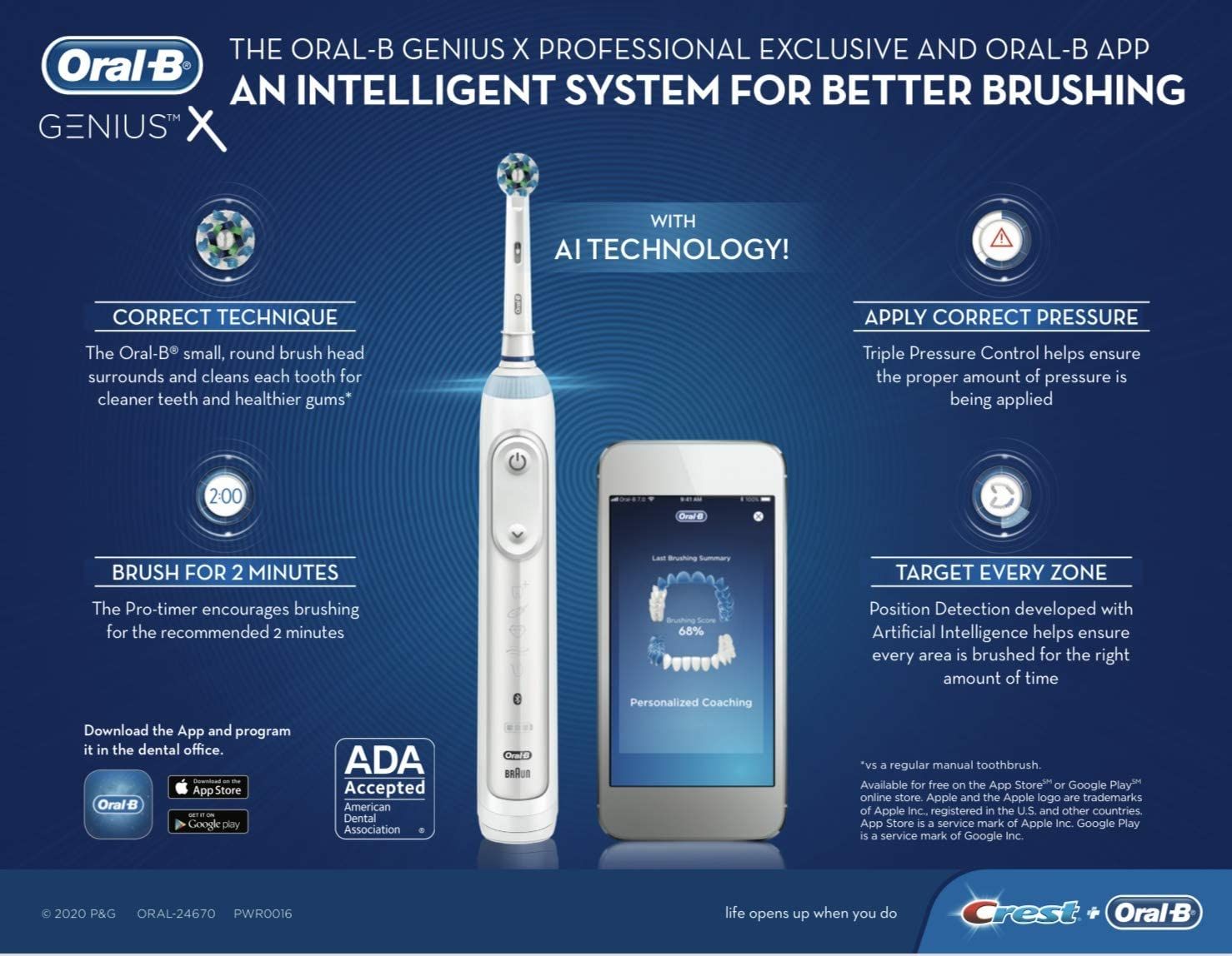  Bàn chải điện Oral-b genius x 