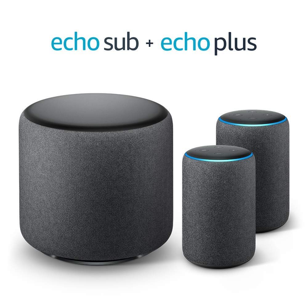  Bộ loa thông minh echo sub và 2 echo plus (đời 2) 