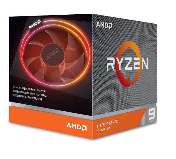  Bộ vi xử lý AMD Ryzen 9 3900X, with Wraith Prism cooler/ 3.8 GHz (4.6 GHz with boost) / 70MB / 12 cores 24 threads /105W / AM4 