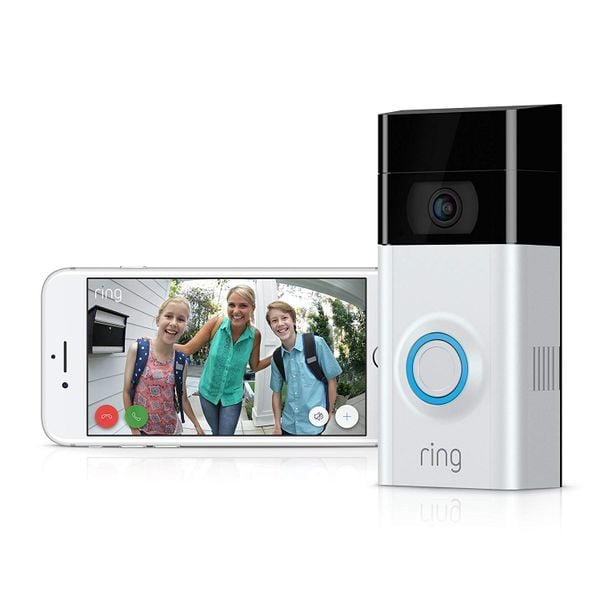  Chuông cửa thông minh ring video doorbell 2 - Chuông cửa thông minh dùng pin, Full HD 1080p, nói chuyện 2 chiều 