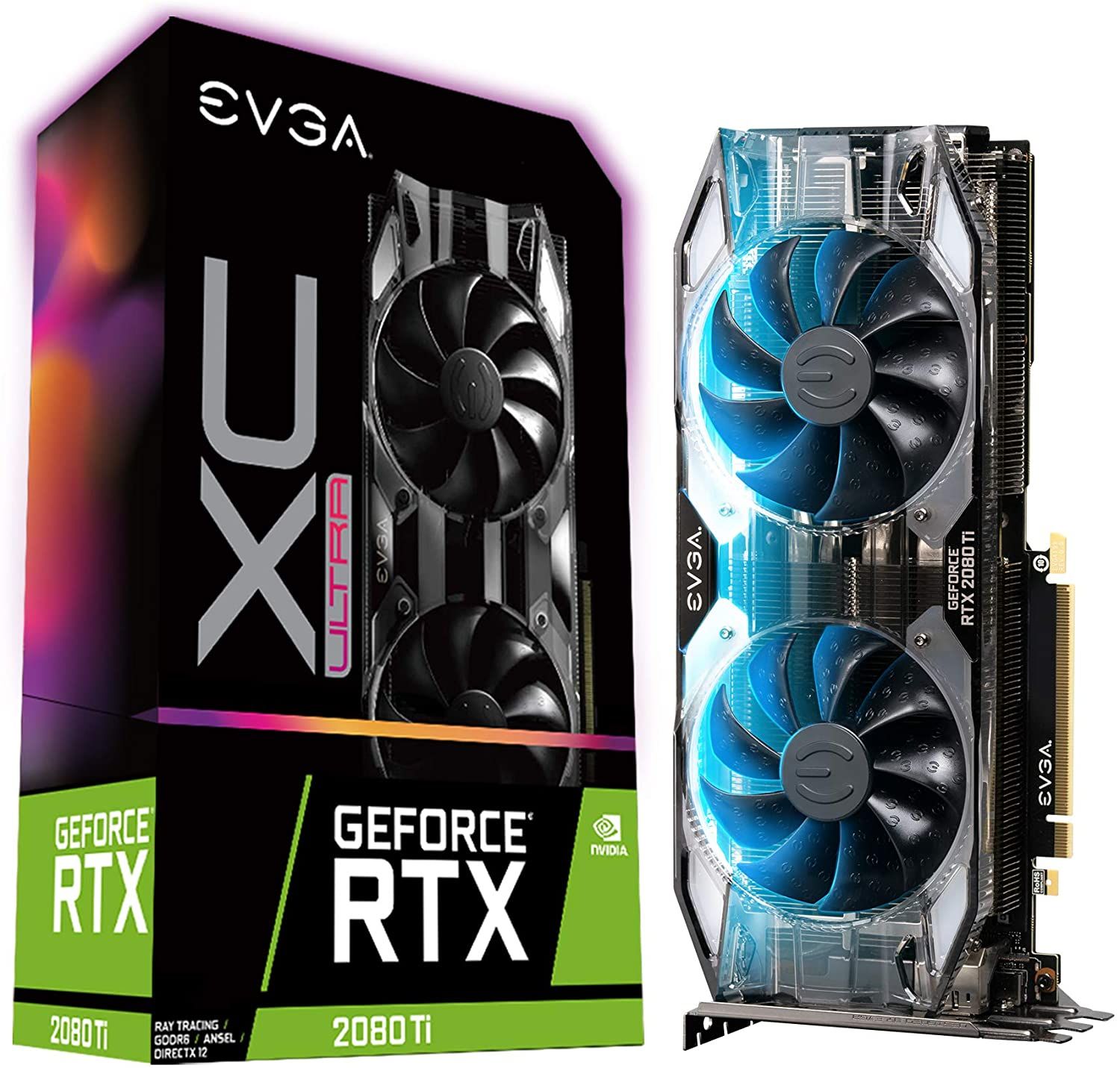  Card màn hình EVGA GeForce RTX 2080 Ti XC ULTRA, OVERCLOCKED 11gb DDR6 