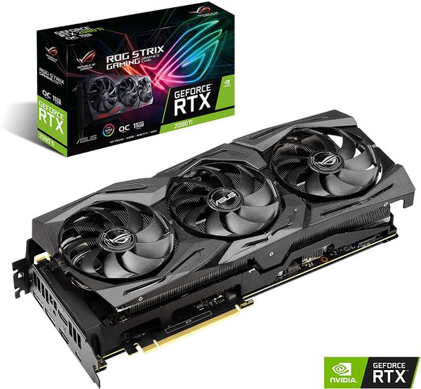  Card Màn Hình Gaming ASUS ROG-STRIX-RTX2080TI-O11G-GAMING ROG Strix GeForce RTX 2080 Ti OC Edition 11GB GDDR6 