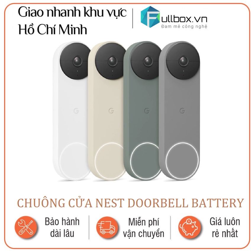  Chuông cửa thông minh google nest doorbell battery 