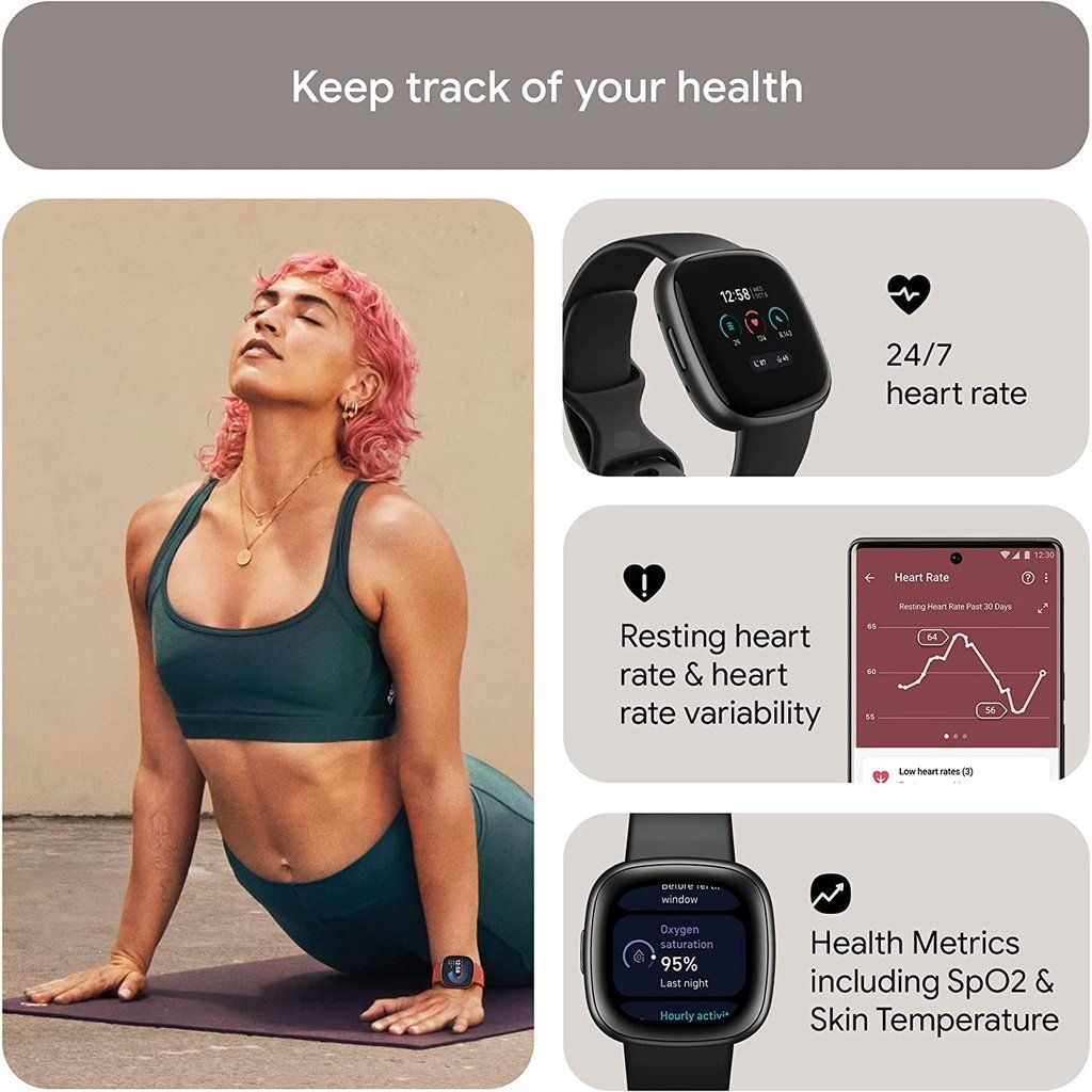  Đồng hồ thông minh FITBIT versa 4 