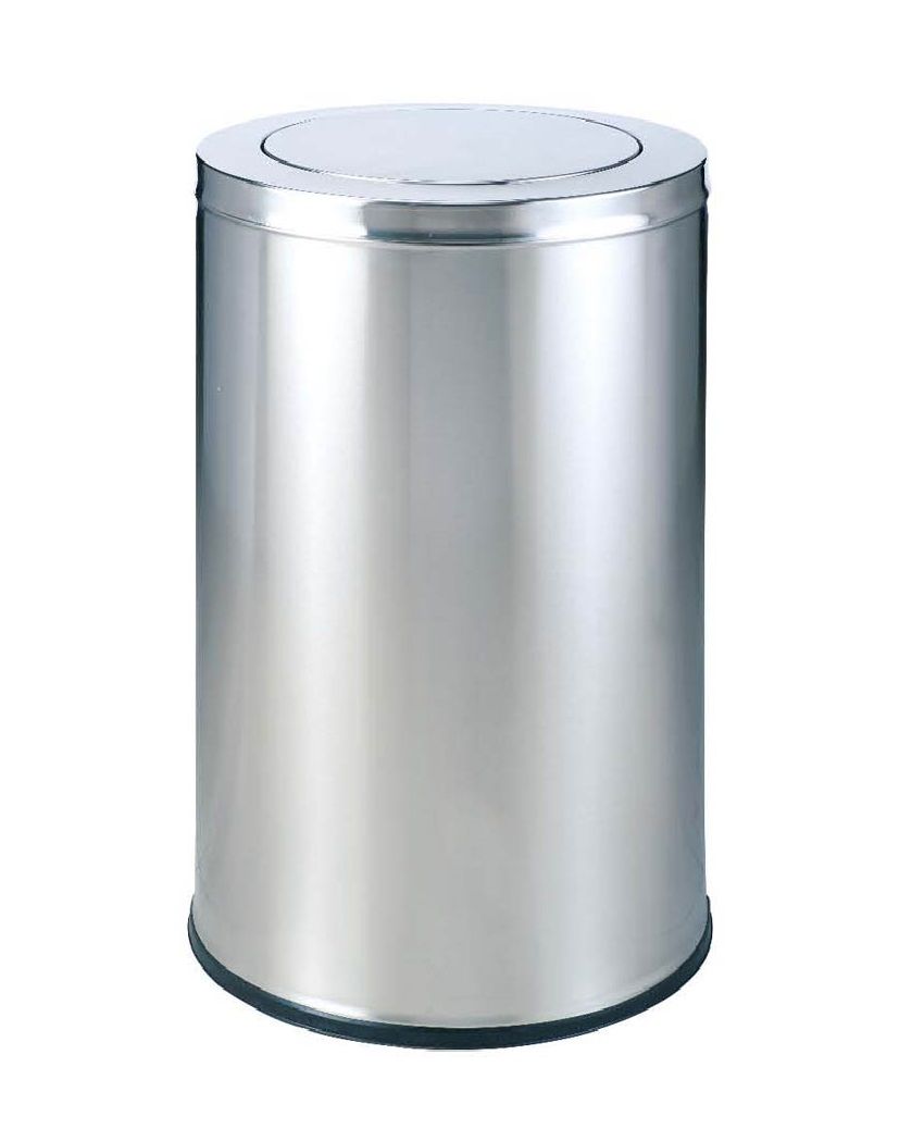 Thùng rác inox nắp lật HCM - Ø480 x 830H