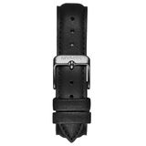 Dây Đeo Đồng Hồ MVMT 18mm Matte Black Leather - Boulevard Series