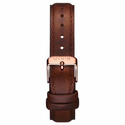 Dây Đeo Đồng Hồ MVMT 18mm Brown Leather - Signature Series 