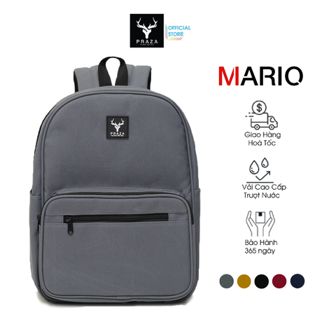Balo MARIO Đi Học Đi Du Lịch Cá Tính Chất Vải Trượt Nước Cao Cấp PRAZA - BL209