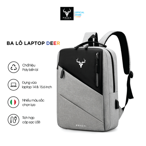 Balo Laptop Cao Cấp Cho Nhân Viên Công Sở Praza Deer - BL190