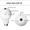 camera IP wifi dạng bóng đèn phát sáng app yoosee, có hồng ngoại xem đêm HD 960P - 1.3MP