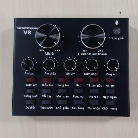  Sound card thu âm V8 Chất Lượng Cao (Phiên bản tiếng Việt) 