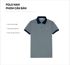 Áo Polo nam Papka 1122 sọc ngang