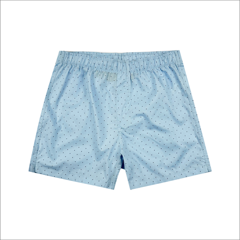 Quần cotton nam boxer mặc nhà Papka 2015 xanh biển chấm bi