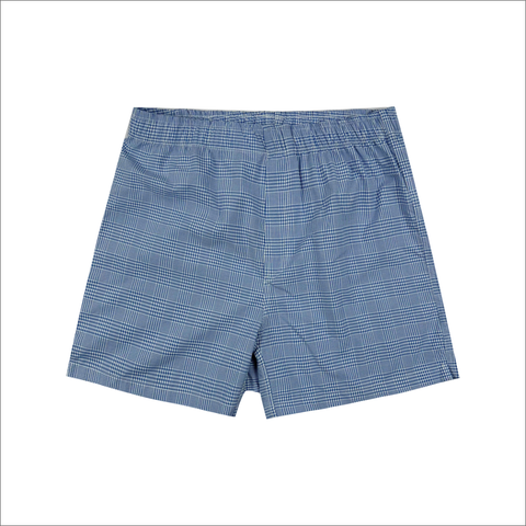 Quần cotton nam boxer mặc nhà Papka 2015 kẻ xanh biển nhạt