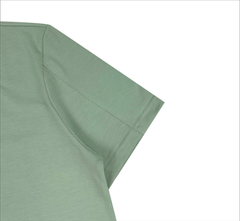 Áo Thun Basic nữ Papka 3038 xanh nhạt