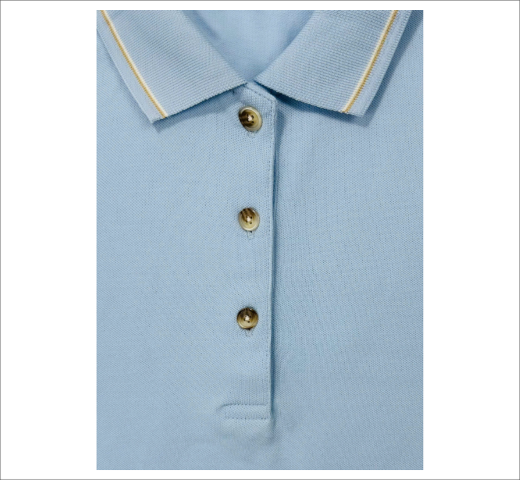Áo Polo nữ 3055 xanh thun cotton cá sấu thoáng mát trẻ trung
