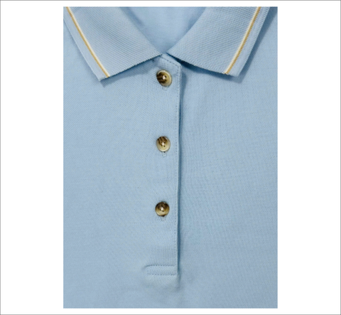 Áo Polo nữ 3055 xanh thun cotton cá sấu thoáng mát trẻ trung