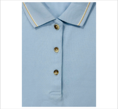 Áo Polo nữ 3055 xanh thun cotton cá sấu thoáng mát trẻ trung