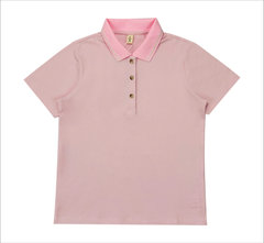 Áo Polo nữ 3055 hồng thun cotton cá sấu thoáng mát trẻ trung
