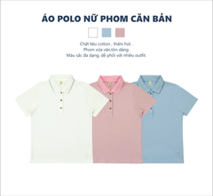 Áo Polo nữ 3055 hồng thun cotton cá sấu thoáng mát trẻ trung