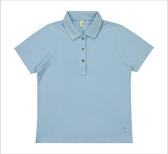 Áo Polo nữ 3055 xanh thun cotton cá sấu thoáng mát trẻ trung