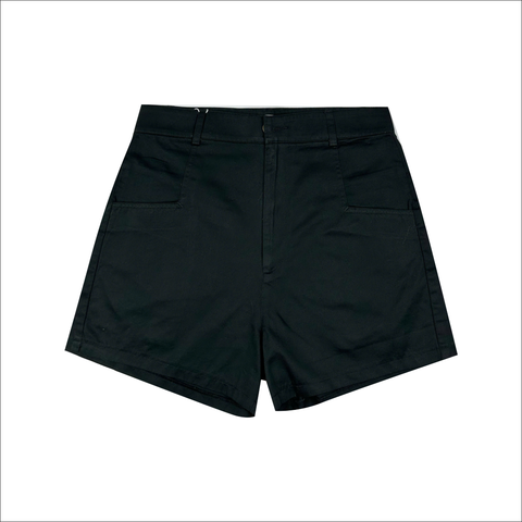 Quần short kaki nữ Papka 4063 đen