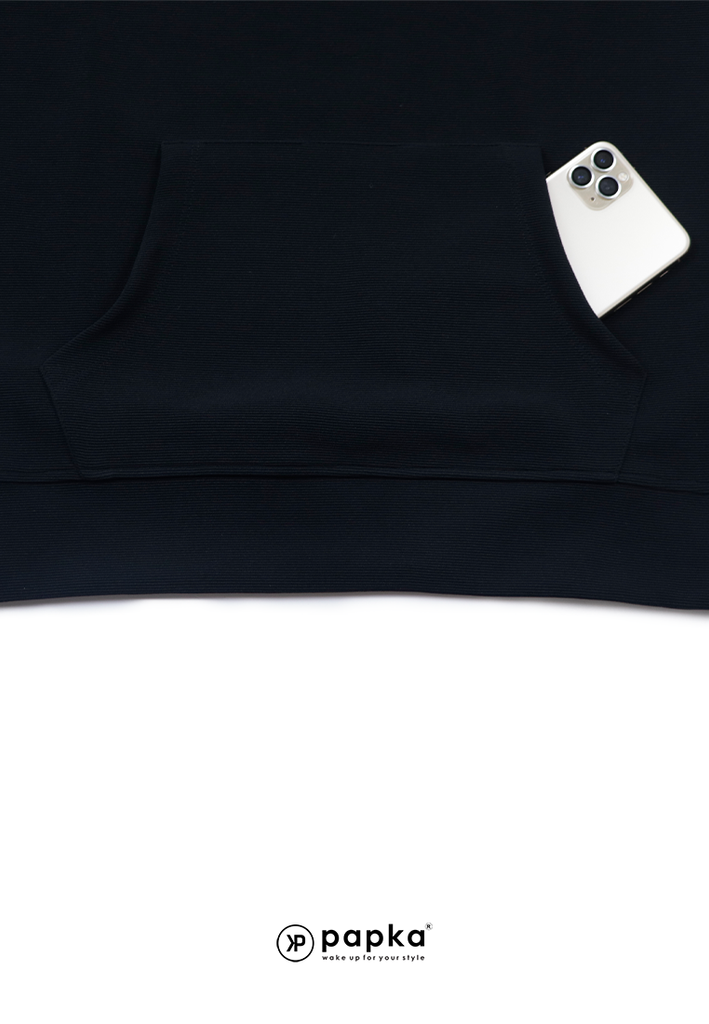Áo Hoddie Unisex Papka 0011 đen