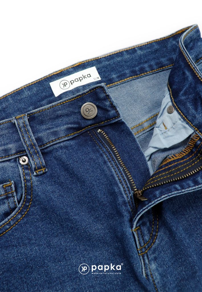 Quần jeans nam Papka 2038 xanh đậm