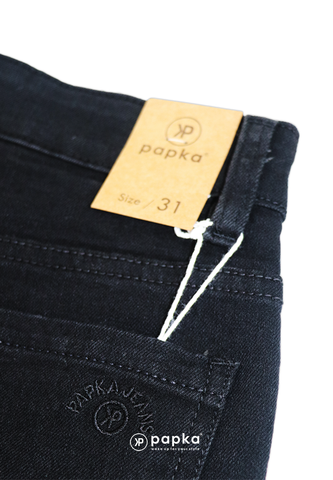 Quần Jeans Nam Papka 2037 Đen trơn