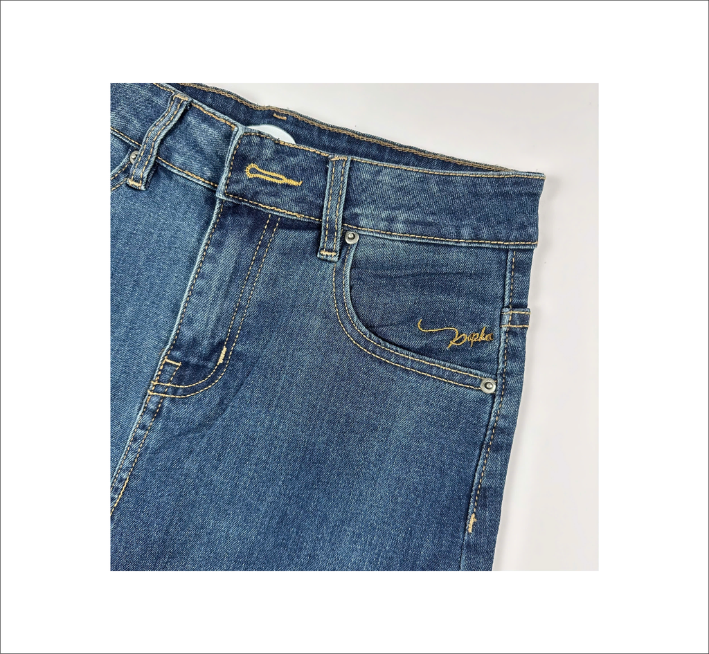 Chân váy Jeans xẻ tà PAPKA 8011