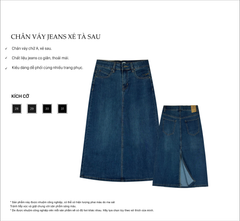 Chân váy Jeans xẻ tà PAPKA 8011