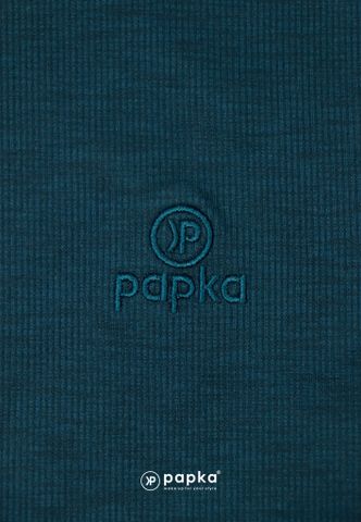 Áo nam Papka 1121 xanh nhớt phối viền cổ đỏ