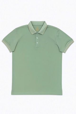 Áo polo nam Papka 1031 màu xanh bơ chất cotton poly thoáng mát, năng động và trẻ trung