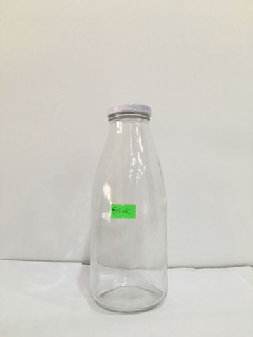 Chai thủy tinh tròn 300ml nắp thiếc