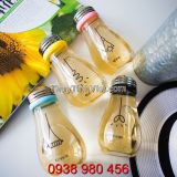 CHAI THỦY TINH BÓNG ĐÈN 400ML NẮP DÂY