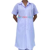 ao blouse bac sy duoc sy nu ngan tay