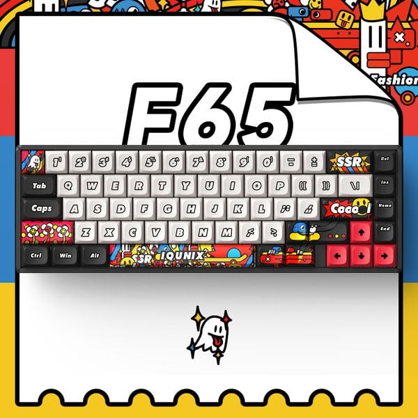 Bàn phím Cơ IQUNIX F65 Graffiti Diary Mechanical Ke