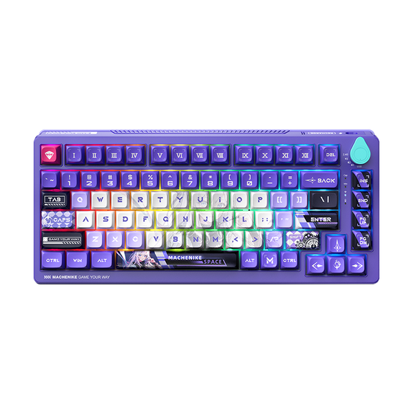 Bàn phím Machenike K600T-B82 White Purple Tri-Mode