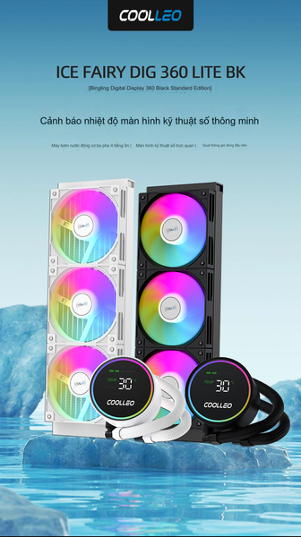 Tản nước CPU COOLLEO ICE FAIRY DIG | 360mm