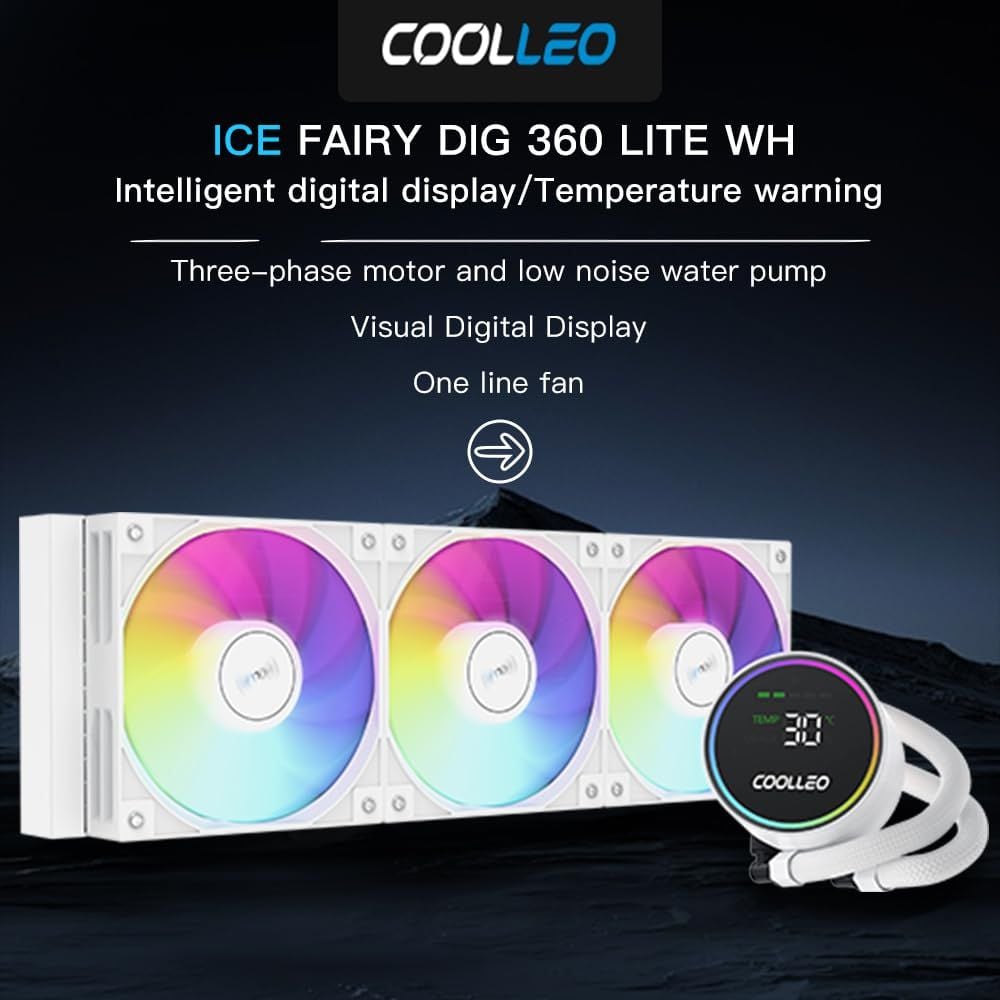 Tản nước CPU COOLLEO ICE FAIRY DIG | 360mm