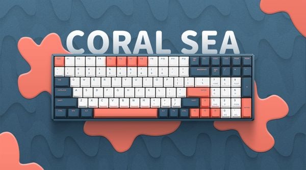 Bàn phím Cơ IQUNIX F96 Coral Sea Cherry