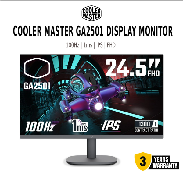 Màn hình Cooler Master GA2501 Display Monitor 24. | 24.5" | FHD | IPS | 100Hz