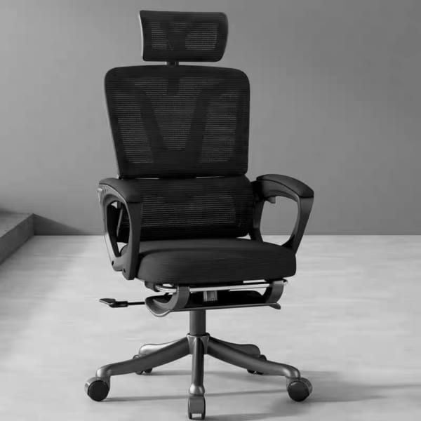 Ghế Công Thái Học EGO-006 BLACK/WHITE BLACK