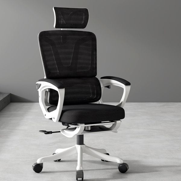Ghế Công Thái Học EGO-006 BLACK/WHITE BLACK
