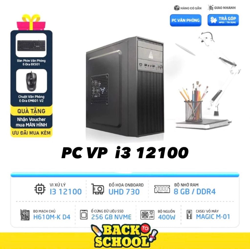 CẤU HÌNH VĂN PHÒNG / i3 12100 , INTEL NEW