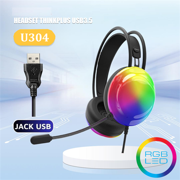 Tai nghe Gaming HEADSET U304 Led Jack cắm USB 7.1 Đ