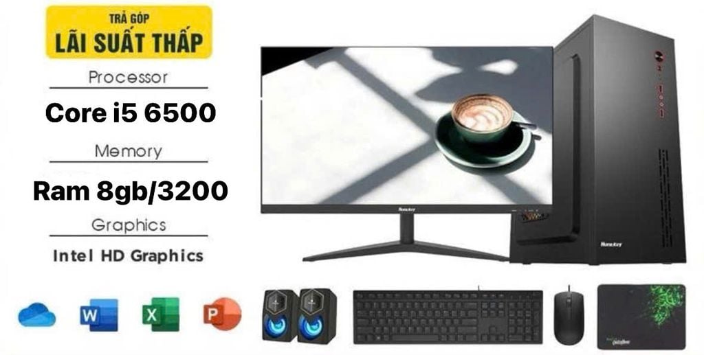 BỘ MÁY VP MTBDL I  H110  I5 6500  RAM 8GB  MÀN HÌNH 22IN COMBO PHÍM CHUỘT