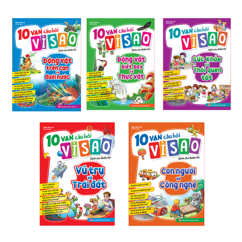  Sách: Combo 10 Vạn Câu Hỏi Vì Sao (Trọn Bộ 5 Cuốn) 