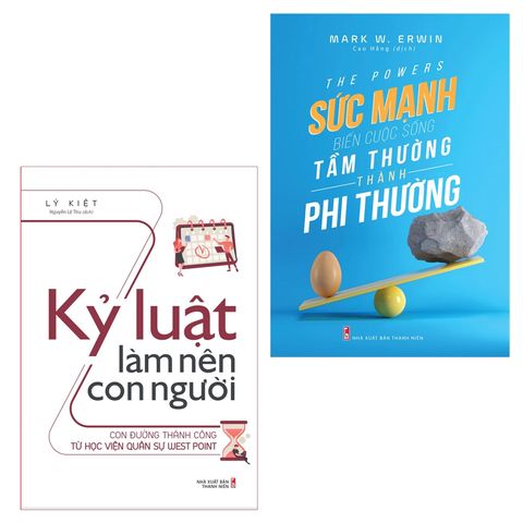  Sách: Combo Kỷ Luật Làm Nên Con Người + Sức Mạnh Biến Cuộc Sống Tầm Thường Thành Phi Thường 